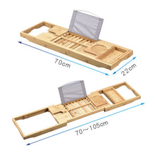 Load image into Gallery viewer, Extendable Bamboo Bathtub Tray

